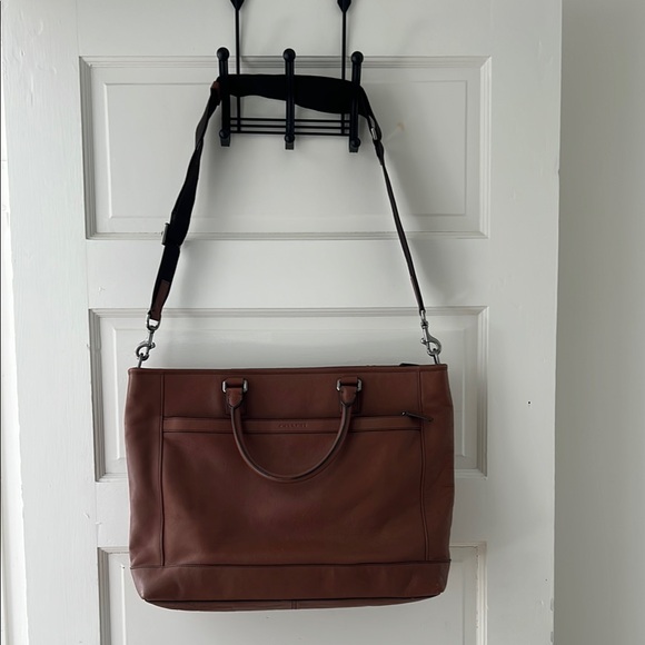 GUC Coach Brown Leather Men's Bag with Adjustable & Detachable Strap - Picture 4 of 12